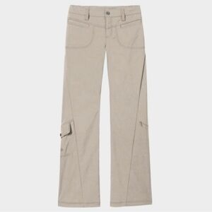 Athleta Low Rise Dipper Cargo Flare Pants Size 4 Tall Have Stretch